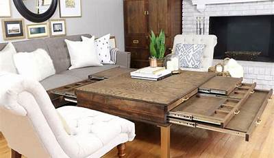 Diy Coffee Table With Pullouts