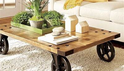 Diy Coffee Table With Wheels