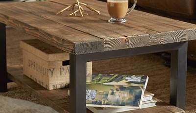 Diy Coffee Table Wood And Metal