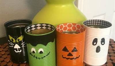Diy Halloween Decorations Tin Cans