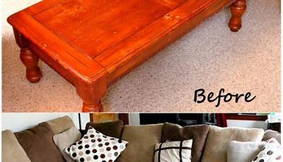 Diy Ottoman Out Of Coffee Table