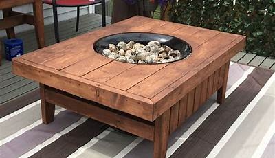 Diy Outdoor Coffee Table Fire Pit