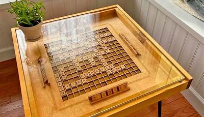 Diy Scrabble Coffee Table