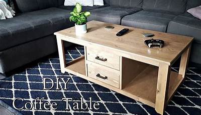 Diy Storage Coffee Table How To Build