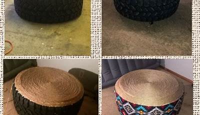Diy Tyre Ottoman Coffee Table