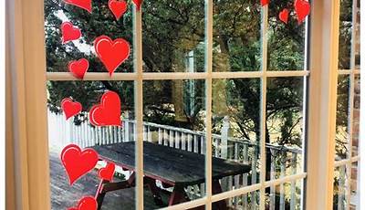 Diy Valentine Window Decorations