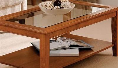 Diy Wood And Glass Coffee Table