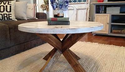 Diy Wood Pedestal Coffee Table