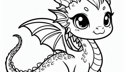 Dragon Bebe Colorear E Imprimir