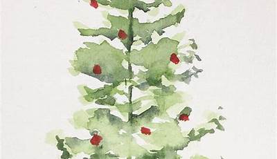 Easy Watercolor Paintings For Christmas