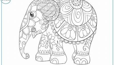 Elefantes Para Imprimir Y Colorear