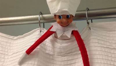 Elf On The Shelf Shower Curtain