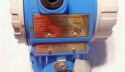 Endress Hauser Pressure Transmitter Manual