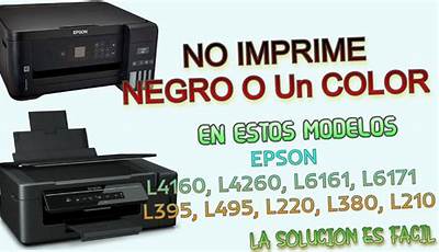 Epson No Imprime En Negro Si Nohay Tinta Color