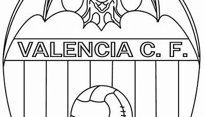 Escudo Valencia Cf Para Colorear Y Imprimir