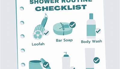 Everything Shower Routine Checklist
