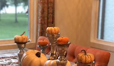 Fall Breakfast Table Centerpieces