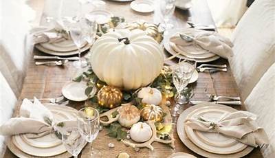 Fall Centerpieces For Table Neutral