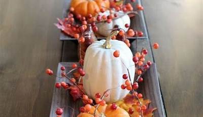 Fall Centerpieces For Table Runner