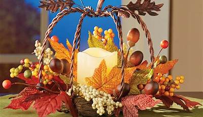 Fall Centerpieces For Table With Candles