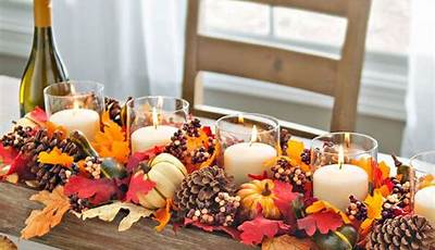 Fall Centerpieces For Table With Pinecones