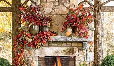 Fall Decor For Log Home