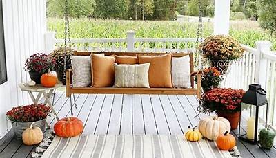 Fall Decor For Porch Swing