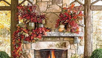 Fall Decor Ideas For The Home Living Rooms Fireplace