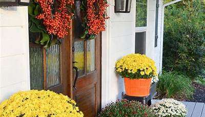 Fall Flower Front Porch Decor