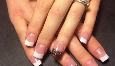 Fall French Tips Nails Square