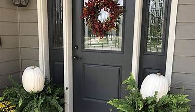 Fall Front Porch Decor Simple