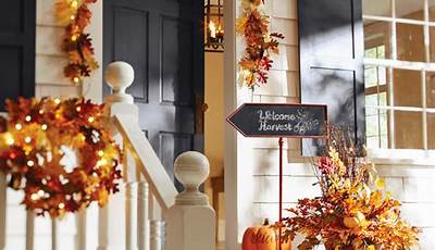 Fall Home Decor Front Porch Entryway