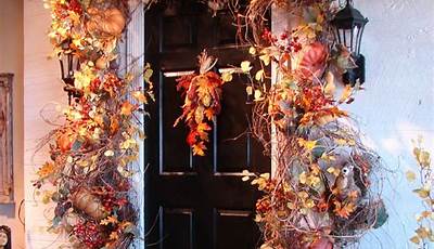Fall Leaf Decor Porch