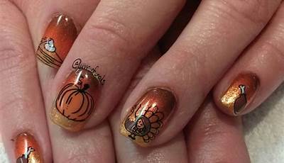 Fall Nail Art Thanksgiving