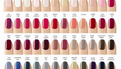 Fall Nail Color Chart