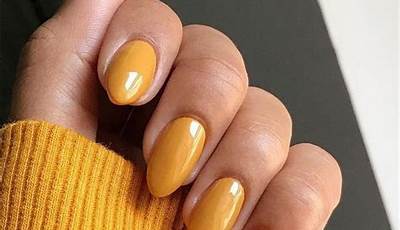 Fall Nail Colors Mustard Yellow