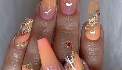 Fall Nail Inspo Coffin Pink