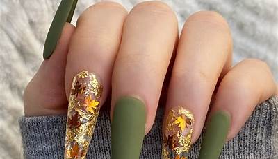 Fall Nails 2022 Coffin Shape