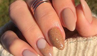 Fall Nails 2023 Almond Brown