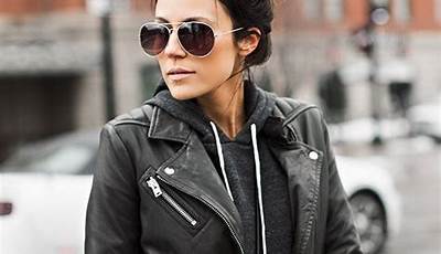Fall Outfits Leather Jacket