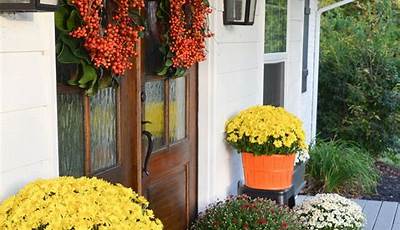 Fall Porch Decor Flowers