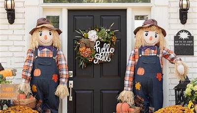 Fall Porch Decor Scarecrow