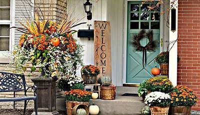 Fall Porch Decor The Home Depot