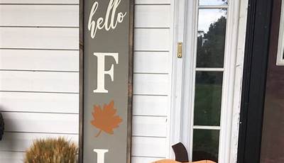 Fall Porch Signs Diy