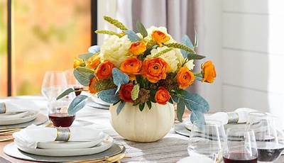 Fall Round Table Centerpieces For Home