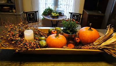 Fall Table Centerpieces Bread Bowl