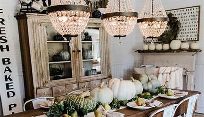 Fall Table Centerpieces Farmhouse Dining Room