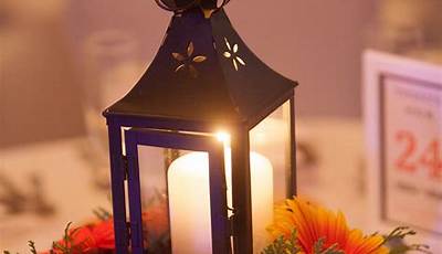 Fall Table Centerpieces Using Lanterns