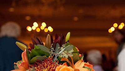 Fall Wedding Table Centerpieces Color Schemes