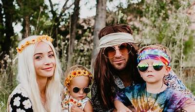 Family Halloween Costumes Hippy
